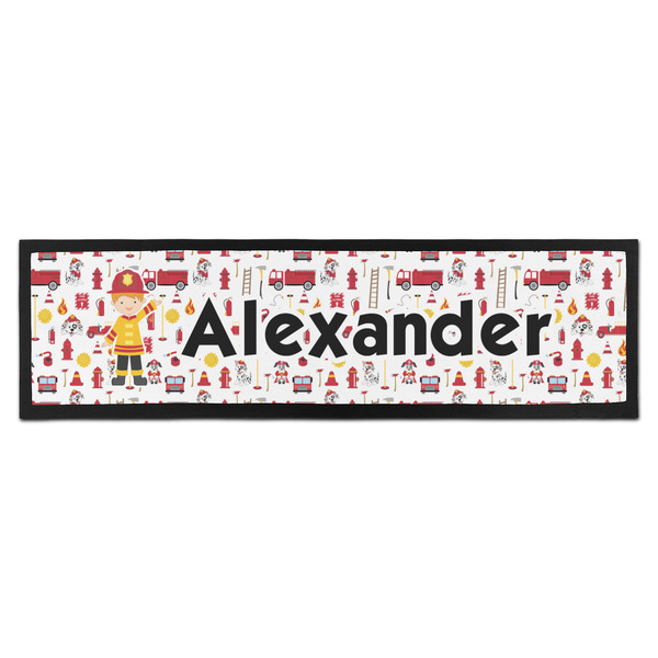 Custom Firefighter Character Bar Mat - Large (Personalized)