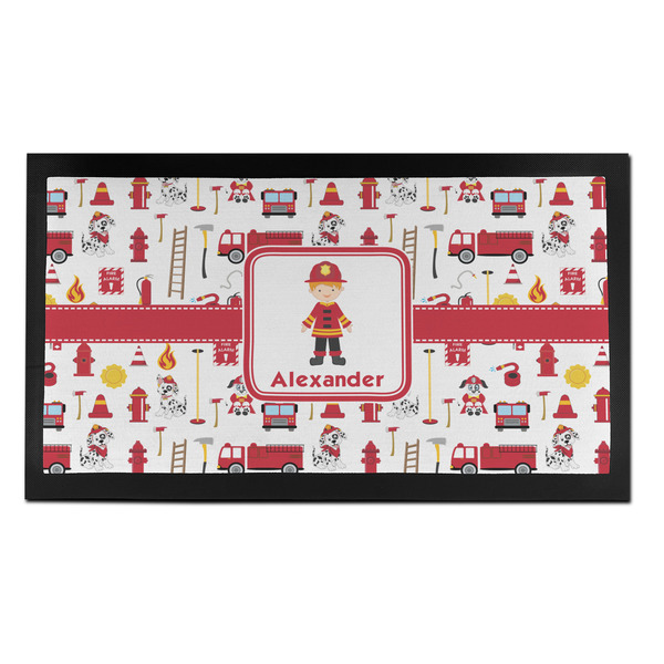 Firefighter Character Bar Mat - Small - FRONT