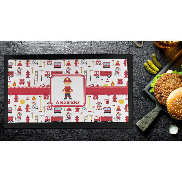 Firefighter Character Bar Mat - Small - LIFESTYLE