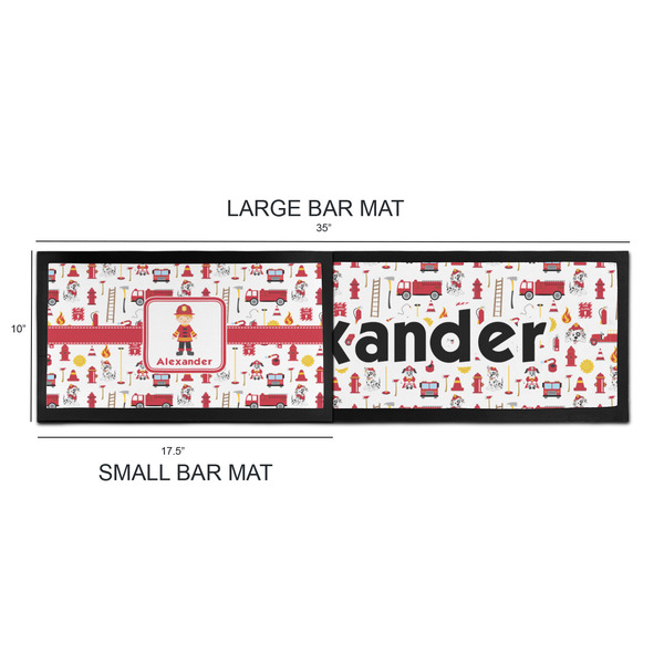 Firefighter Character Bar Mats - Sizing Chart