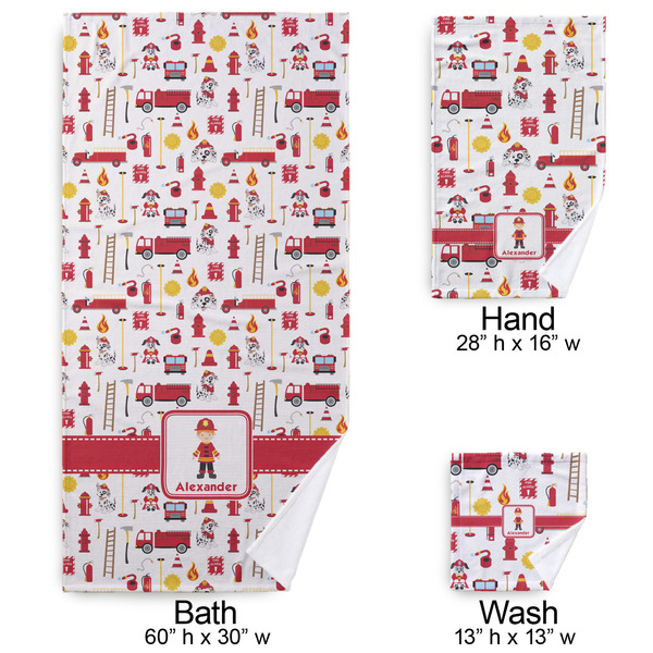 Firefighter Character Bath Towel Sets - 3-piece - Approval