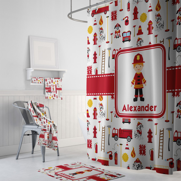 Firefighter Character Bath Towel Sets - 3-piece - In Context