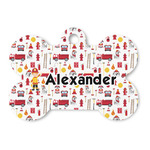 Firefighter Character Bone Shaped Dog ID Tag (Personalized)