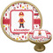 Firefighter Character Cabinet Knob - Gold (Personalized)