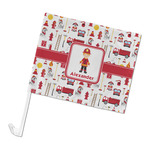 Firefighter Character Car Flag (Personalized)