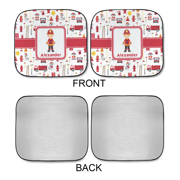 Firefighter Character Car Sun Shades - APPROVAL