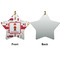 Firefighter Character Ceramic Flat Ornament - Star Front & Back (APPROVAL)