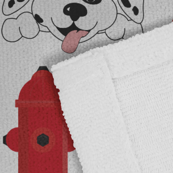 Firefighter Character Close up of Fabric