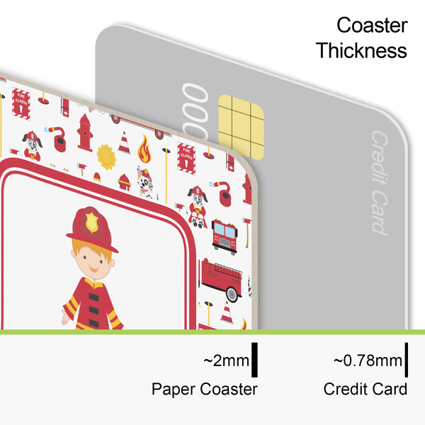 Firefighter Character Coaster Thickness