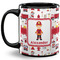 Firefighter Character Coffee Mug - 11 oz - Full- Black