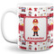 Firefighter Character Coffee Mug - 11 oz - Full- White