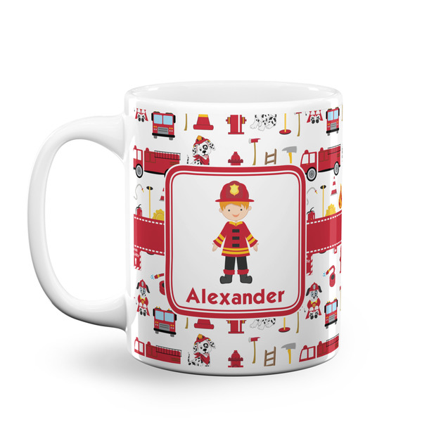 Custom Firefighter Character Coffee Mug (Personalized)