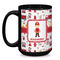 Firefighter Character Coffee Mug - 15 oz - Black