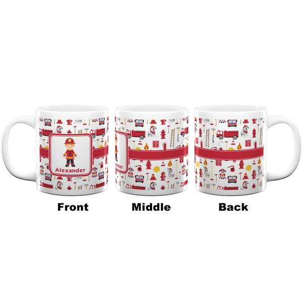 Firefighter Character Coffee Mug - 20 oz - White APPROVAL