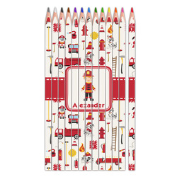 Firefighter Character Colored Pencils (Personalized)