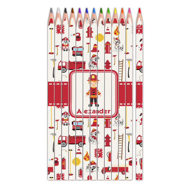 Custom Firefighter Character Colored Pencils (Personalized)