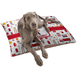 Firefighter Character Dog Bed - Large w/ Name or Text