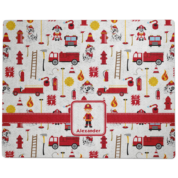 Firefighter Character Dog Food Mat - Large without Bowls