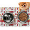 Firefighter Character Dog Food Mat - Small LIFESTYLE