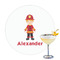 Firefighter Character Drink Topper - Large - Single with Drink