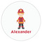 Firefighter Character Drink Topper - Large - Single