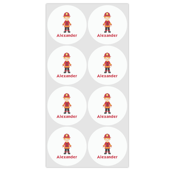Firefighter Character Drink Topper - Medium - Set of 12