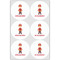 Firefighter Character Drink Topper - XLarge - Set of 6