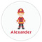 Firefighter Character Drink Topper - XLarge - Single