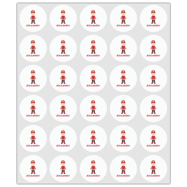 Firefighter Character Drink Topper - XSmall - Set of 30