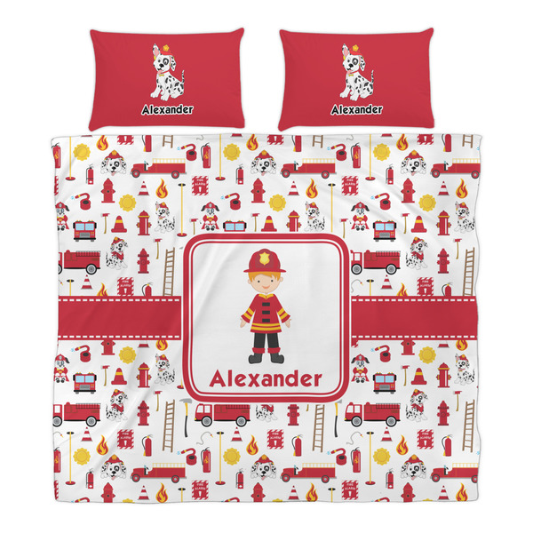 Firefighter Character Duvet Cover Set - King - Alt Approval