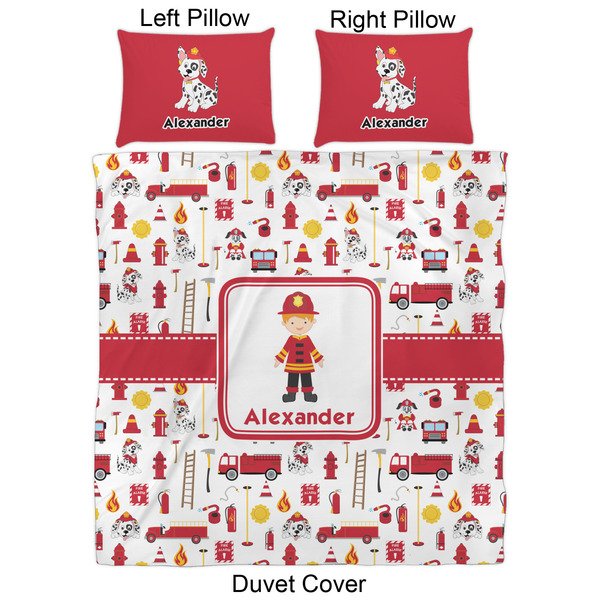 Firefighter Character Duvet Cover Set - Queen - Approval