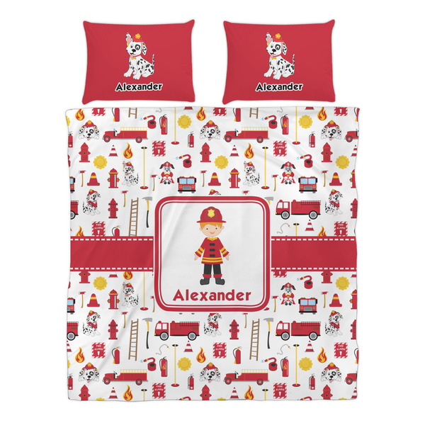 Firefighter Character Duvet cover Set - Queen - Alt Approval