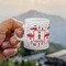 Firefighter Character Espresso Cup - 3oz LIFESTYLE (new hand)
