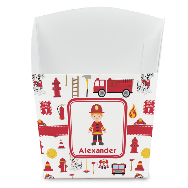 Custom Firefighter Character French Fry Favor Boxes (Personalized)