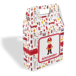Firefighter Character Gable Favor Box (Personalized)