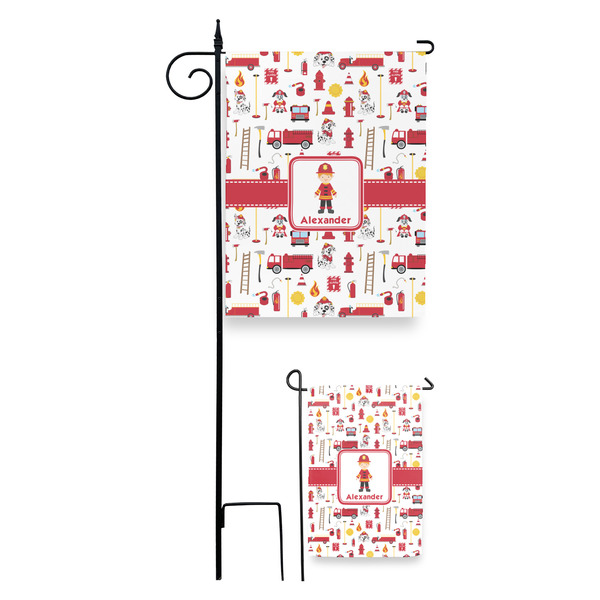 Firefighter Character Garden Flag - PARENT/MAIN