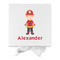Firefighter Character Gift Boxes with Magnetic Lid - White - Approval
