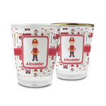 Firefighter Character Glass Shot Glass - 1.5 oz (Personalized)