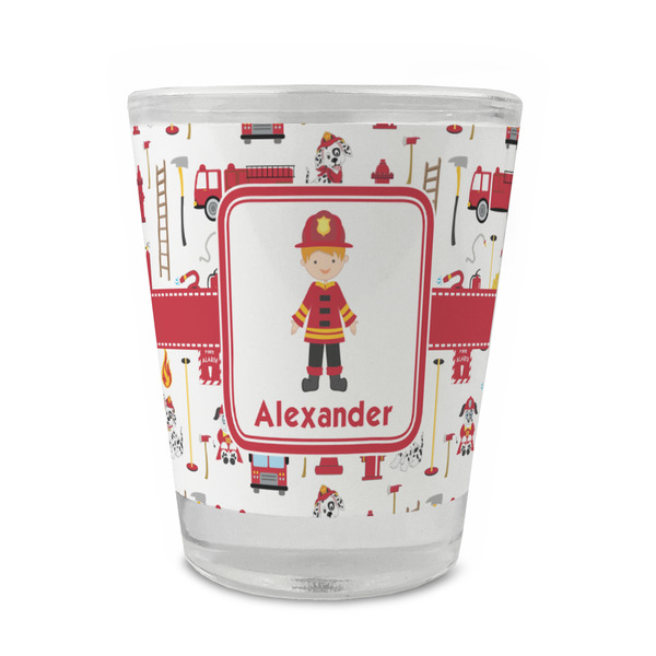 Firefighter Character Glass Shot Glass - Standard - FRONT