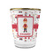 Firefighter Character Glass Shot Glass - 1.5 oz - with Gold Rim - Single (Personalized)