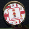 Firefighter Character Golf Ball Marker Hat Clip - Gold - Close Up