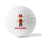 Firefighter Character Golf Balls - Generic - Set of 12 - FRONT