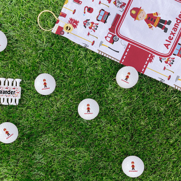 Firefighter Character Golf Balls - Generic - Set of 12 - LIFESTYLE