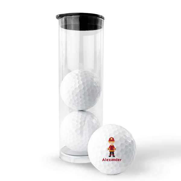 Firefighter Character Golf Balls - Generic - Set of 3 - PACKAGING