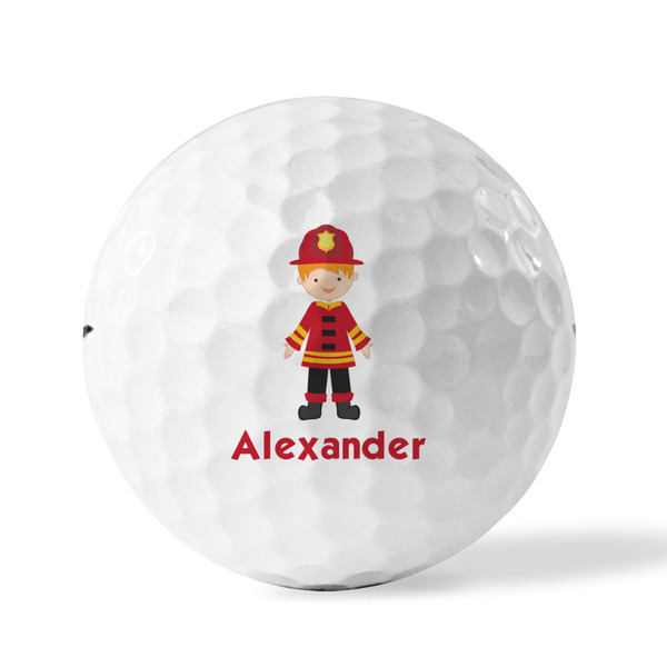Firefighter Character Golf Balls - Titleist - Set of 12 - FRONT