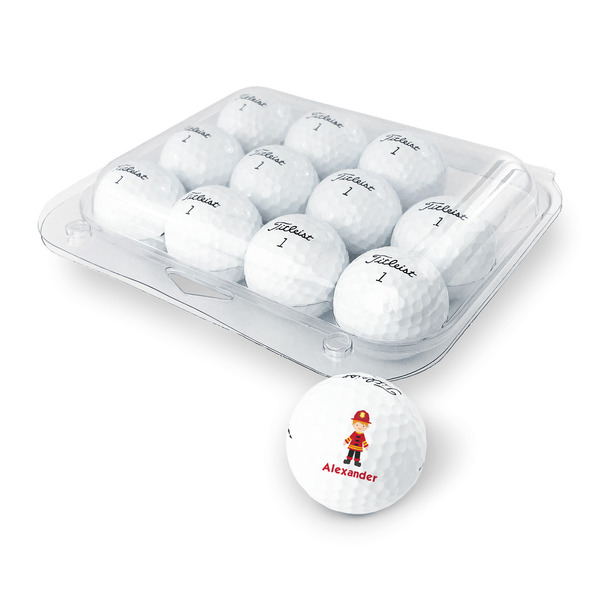Firefighter Character Golf Balls - Titleist - Set of 12 - PACKAGING