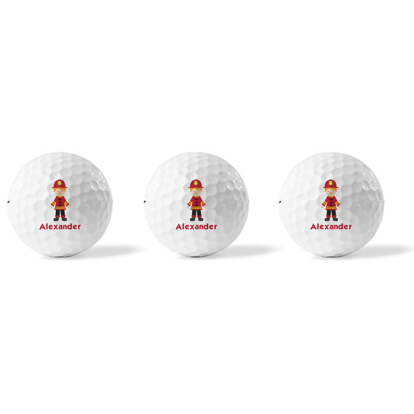 Firefighter Character Golf Balls - Titleist - Set of 3 - APPROVAL