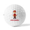 Firefighter Character Golf Balls - Titleist - Set of 3 - FRONT