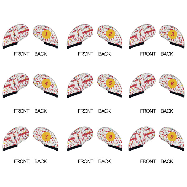 Firefighter Character Golf Club Covers - APPROVAL (set of 9)