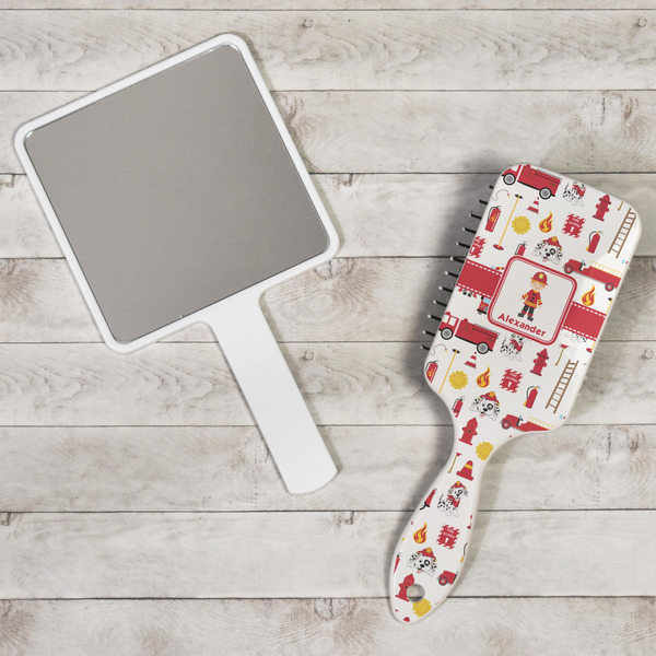 Firefighter Character Hair Brush - In Context